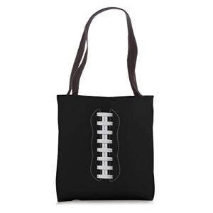 football seam fan sunday game day gift tote bag