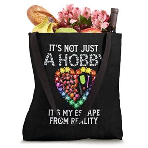 Not Just Hobby It's My Escape From Reality Diamond Painting Tote Bag