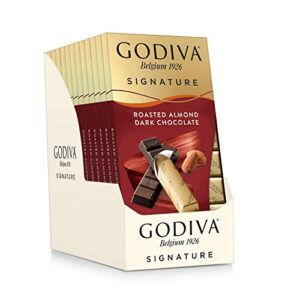 godiva chocolatier signature roasted almond dark chocolate, 12-ct. (8 pc. each)