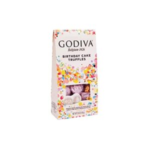 godiva chocolate birthday cake truffles – cake flavored gourmet chocolate for all – for any birthday celebration – pack of 3.6 oz. packed by gold labeled