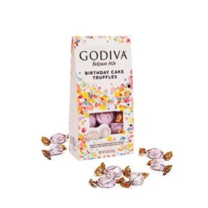 Godiva Chocolate Birthday Cake Truffles – Cake Flavored Gourmet Chocolate For All – For Any Birthday Celebration – Pack of 3.6 oz. Packed by GOLD LABELED