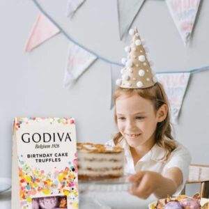 Godiva Chocolate Birthday Cake Truffles – Cake Flavored Gourmet Chocolate For All – For Any Birthday Celebration – Pack of 3.6 oz. Packed by GOLD LABELED