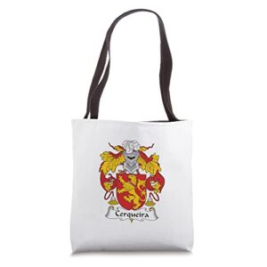 cerqueira coat of arms – family crest tote bag