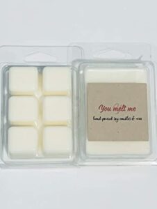 soy wax melt- peppermint with rose petals- super fragrant- one bar six cubes- free surprise wax melt sample with order (peppermint w/rose petals)