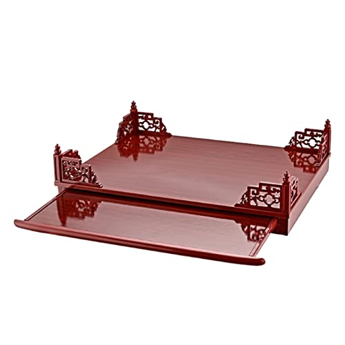 Home Buddhist Altar Shelf Wooden Wall Shelf Item Locker Suitable for Your Spiritual Decorations (A 12#)