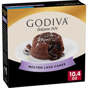 godiva molten lava cakes baking mix, makes 6 cakes, 10.4 ounces
