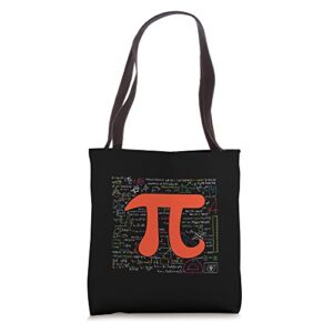 mathematics pi day funny math lover pi symbol science math tote bag