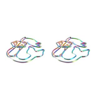 nuobesty 8pcs paper clips mermaid shape metal paper clips bookmark clips page marker party favors gifts