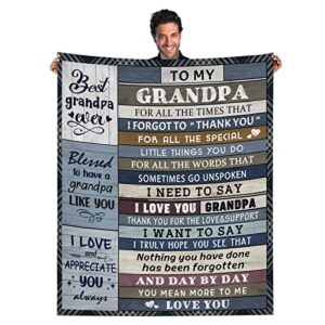 ciugoig gifts for grandpa blanket retirement gift from granddaughter flannel throw blankets 50″x60″