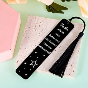 Bookmark for Women Men Book Merchandise Inspired Gift Christmas Bookmark Gift for Book Lover Gifts for Women Double-Sided Inspirational Quote Gift for Bookworm Reader Gift for Students Teen Bookworm