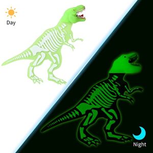 2 Pieces Funny Dinosaur Bookmark, Cool Luminous Book Markers, Cute 3D Cartoon Animal Book Marks, Pretty Unique Bookmark for Kids, Boys, Girls, Students