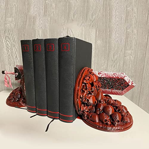 ANTESCORT Berserk Bookends, Dragon Slaying Knife Bookstop, Book Holder for Shelves, Decorative Bookends for Shelves, Dragonslayer Berserk Bookends Skulls Bookends Reading Bookshelf