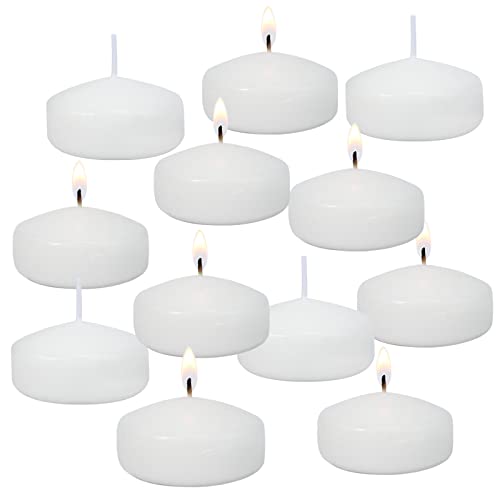 CLCYICEN Floating Candles for Centerpieces，2 Inch White Small Floating Candles for Cylinder Vases, Centerpieces at Wedding, Party, Pool, Holiday