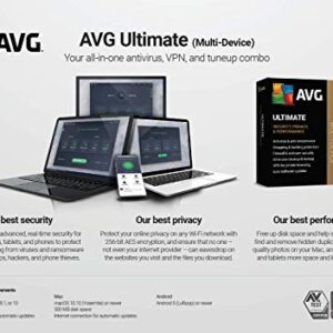 AVG Ultimate 2022 | Antivirus+Cleaner+VPN | 10 Devices, 2 Years [PC/Mac/Mobile Download]