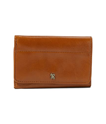 HOBO Jill Wallet For Women - Snap Flap Closure and Patterened Polyester Lining, Compact and Handy Wallet Truffle One Size One Size