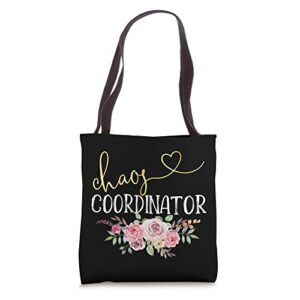 chaos coordinator mom women nurse teacher christmas mother’s tote bag