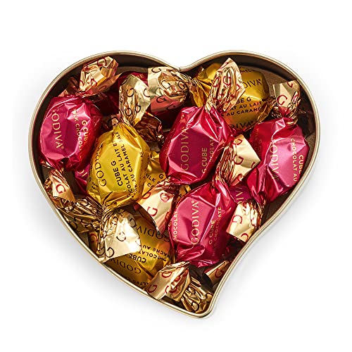 Godiva Chocolatier Assorted Chocolate Gift Box Heart-Shaped Tin, 12-Ct.