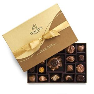 godiva chocolatier gift box, nut & caramel, 19 pc.,8.9 ounces