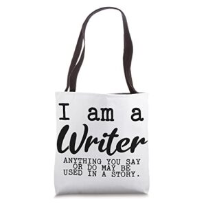 funny author gifts – i’m a writer poet author tote bag
