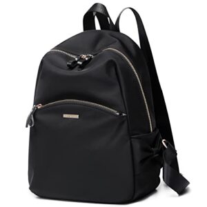 golf supags stylish backpack purse for women girls casual travel daypack mini backpack handbag nylon bookbag (black)