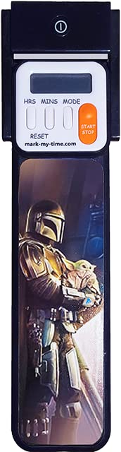 Mark-My-Time 3D Mandalorian and Child Digital Booklight and Reading Timer