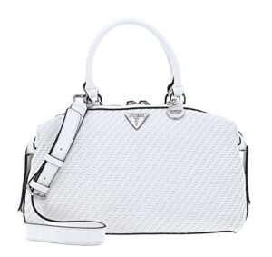 guess hassie soho satchel white one size
