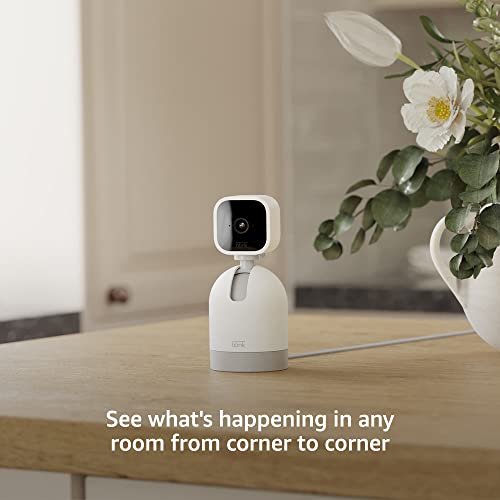 Blink Mini Pan-Tilt Camera | Rotating indoor plug-in smart security camera, two-way audio, HD video, motion detection, Works with Alexa (Black)