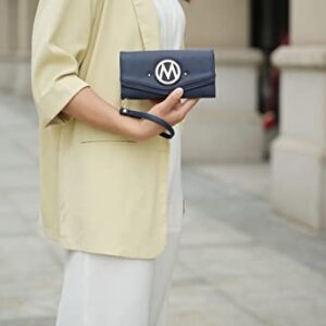 MKF Collection Tote Bag for Women, Vegan Leather Satchel Wristlet wallet Shoulder bag Top-Handle Hobo Purse Handbag