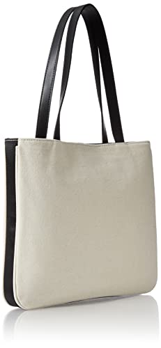 Calvin Klein Tessa Key Item Tote, Natural/Black Combo