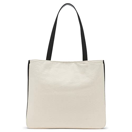 Calvin Klein Tessa Key Item Tote, Natural/Black Combo