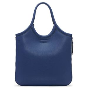 Calvin Klein Gabrianna Novelty Slim Side Zip Tote, Medieval Blue