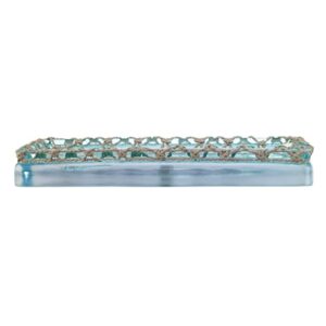 Avanti Linens - Decorative Tray, Resin Countertop Organizer, Beach Inspired Bathroom Accessories (Seaglass Collection)