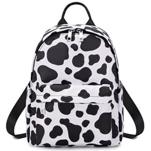girls mini backpack, small backpacks purse for women teens kids school travel (cow print)