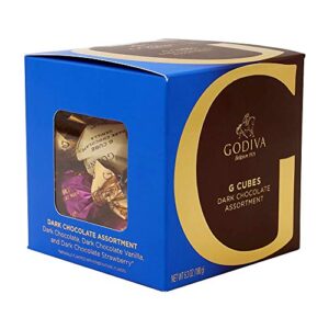 godiva chocolatier 22pc g cube, dk asst, 6.3 ounce