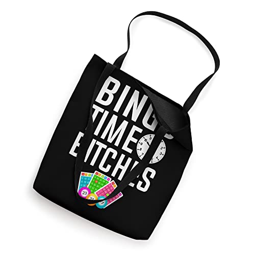 Bingo Time Bitches | Funny Bingo Lover Funny Bingo Tote Bag