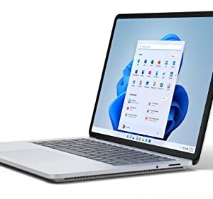 Microsoft Surface Laptop Studio, 14.4" Rotating Touchscreen Display, Intel Core H35 i7-11370H, 16GB RAM 512GB SSD NVIDIA GFORCE RTX 3050 Ti GPU 4GB-GDDR6 Graphics, Windows 11 Home, Platinum (Renewed)