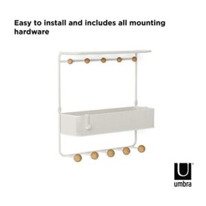 Umbra Estique Multi-Use Organizer, W/Shelf, White