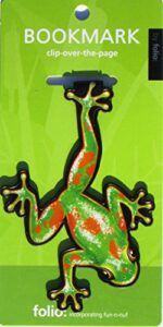 frog bookmarks (clip-over-the-page) set of 2 – assorted colors