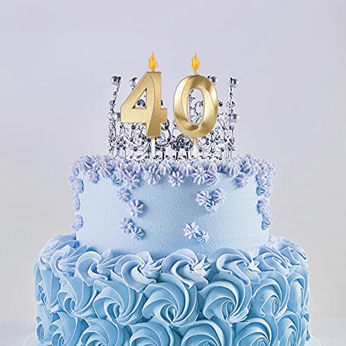 Gold 69th & 96th Birthday Candles for Cakes, Number 69 96 Candle Cake Topper for Party Anniversary Wedding Celebration Decoration