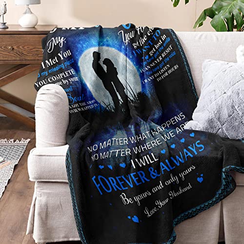 Gifts for Wife Blanket, Wife Gifts, Birthday Gifts for Wife, Wife Birthday Gift Ideas, Anniversary Wedding Gifts for Wife from Husband, Gift for Wife, to My Wife Throw Blanket 60''x50''