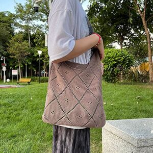 Fairycore Hobo Bag for Women Fairy Grunge Aesthetic Hobo Bag Aesthetic Tote Bag Fairy Grunge Accessories (Brown)