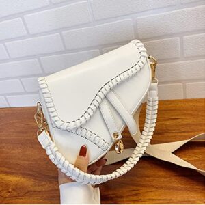 ANLJED Women Trendy Saddle Shoulder Bag Clutch Purse Underarm Handbag Satchel HandBag Crossbody Bag