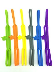 jdyyicz 6pcs lovely silicone finger pointing bookmark book marker of purple blue grey yellow orange green