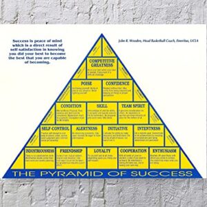 DOMINOSTRSE Pyramid of Success Poster Art Print 20''x16'' Unframed Poster Print (A)