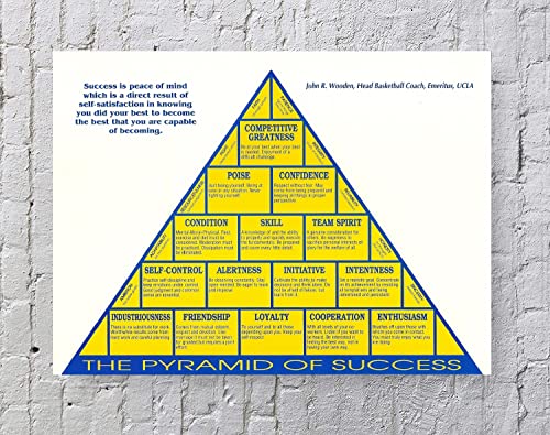 DOMINOSTRSE Pyramid of Success Poster Art Print 20''x16'' Unframed Poster Print (A)