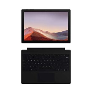 Microsoft Surface Pro 7  12.3" Touch-Screen - 10th Gen Intel Core i5 - 8GB Memory - 256GB SSD (Latest Model)  Matte Black with Black Type Cover, Model:QWV-00007 (Renewed)