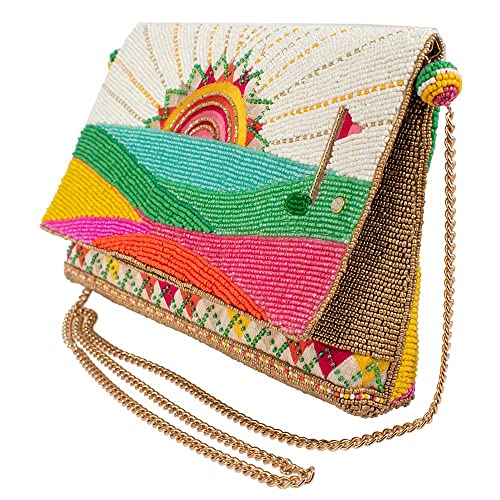 Mary Frances Sunrise Golf Crossbody Clutch