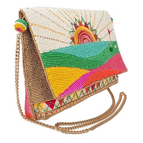 Mary Frances Sunrise Golf Crossbody Clutch