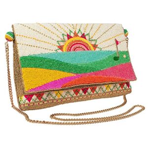 Mary Frances Sunrise Golf Crossbody Clutch