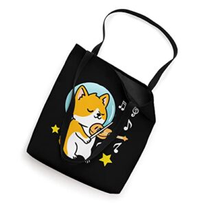 Corgi Astronaut Playing Violin Tote Bag